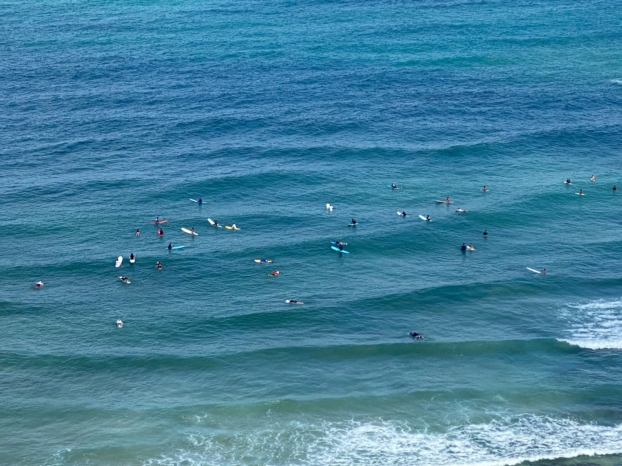 Surfers in Tel Aviv