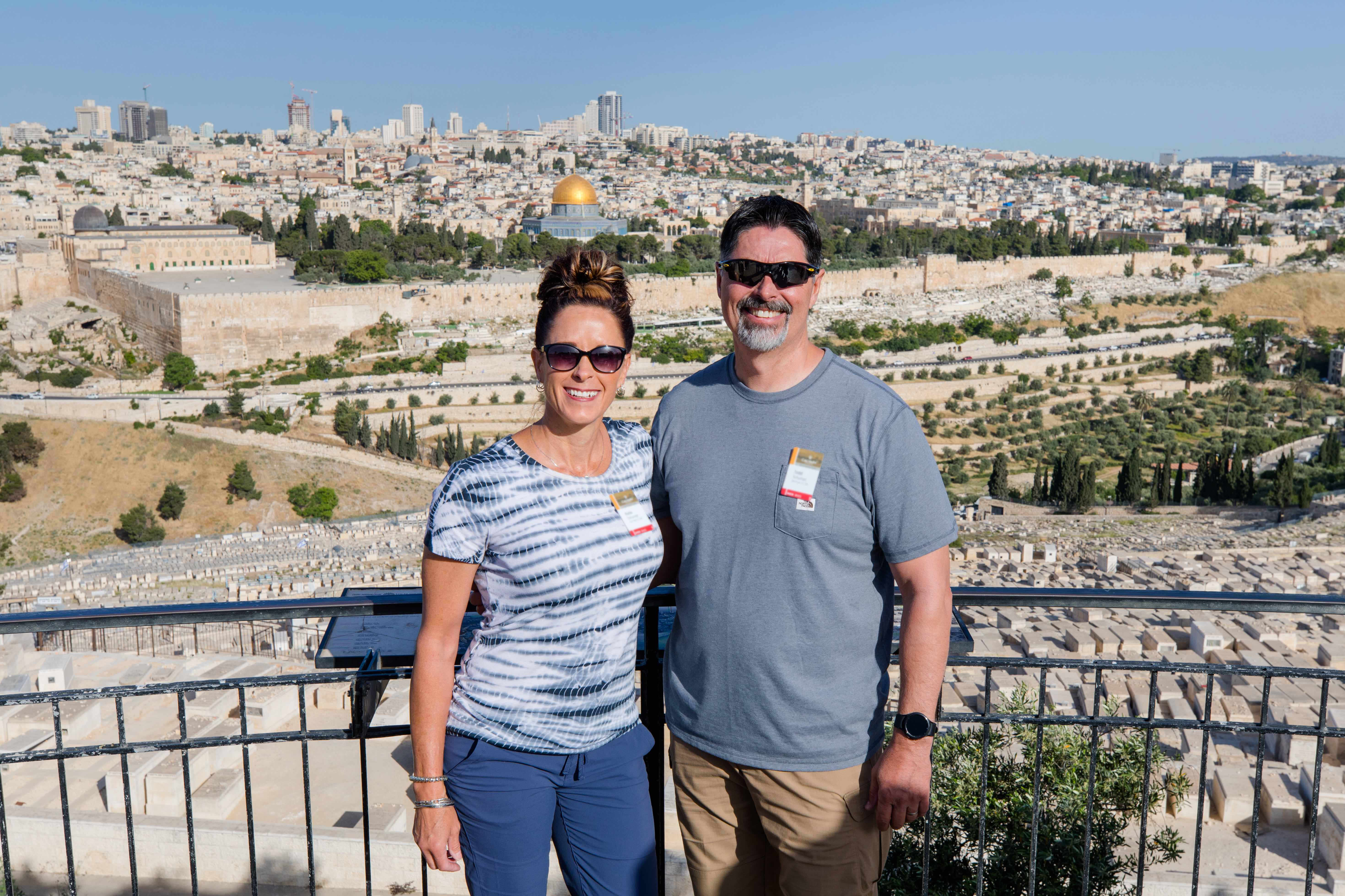 Vista overlooking the city of Jerusalem, perfect for photos