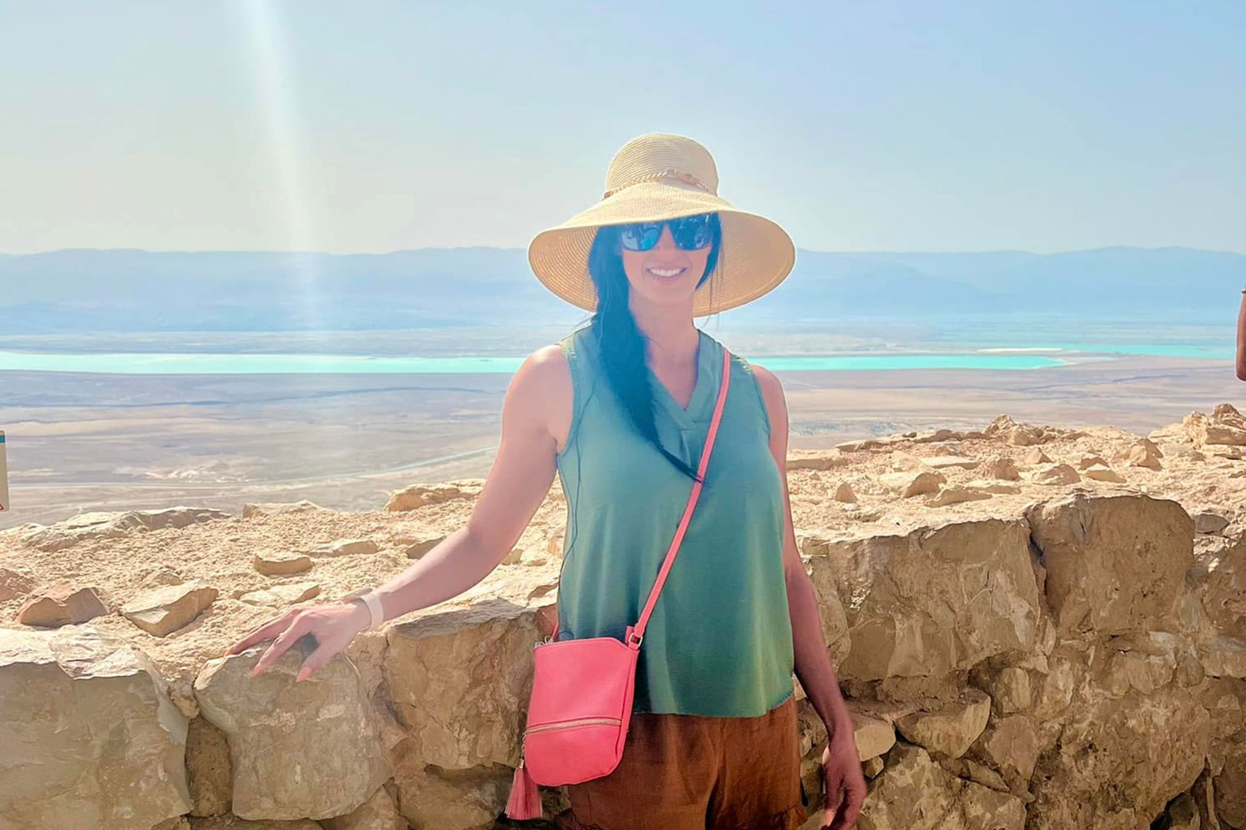 Picture of Lindsey at the Masada National Park